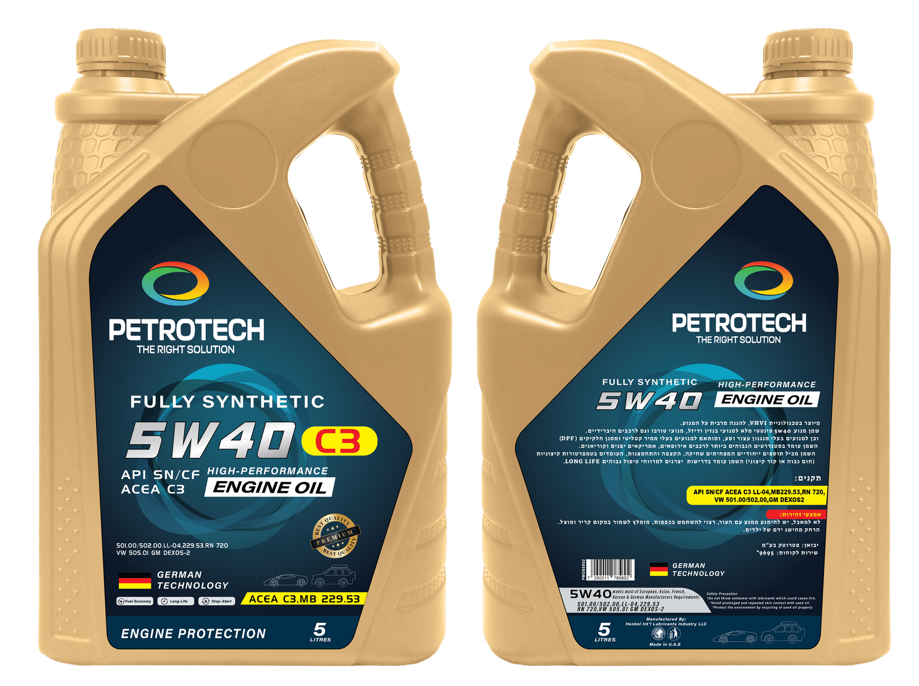 FULLY SYNTHETIC 5W40 ACEA C3 MB 229.53