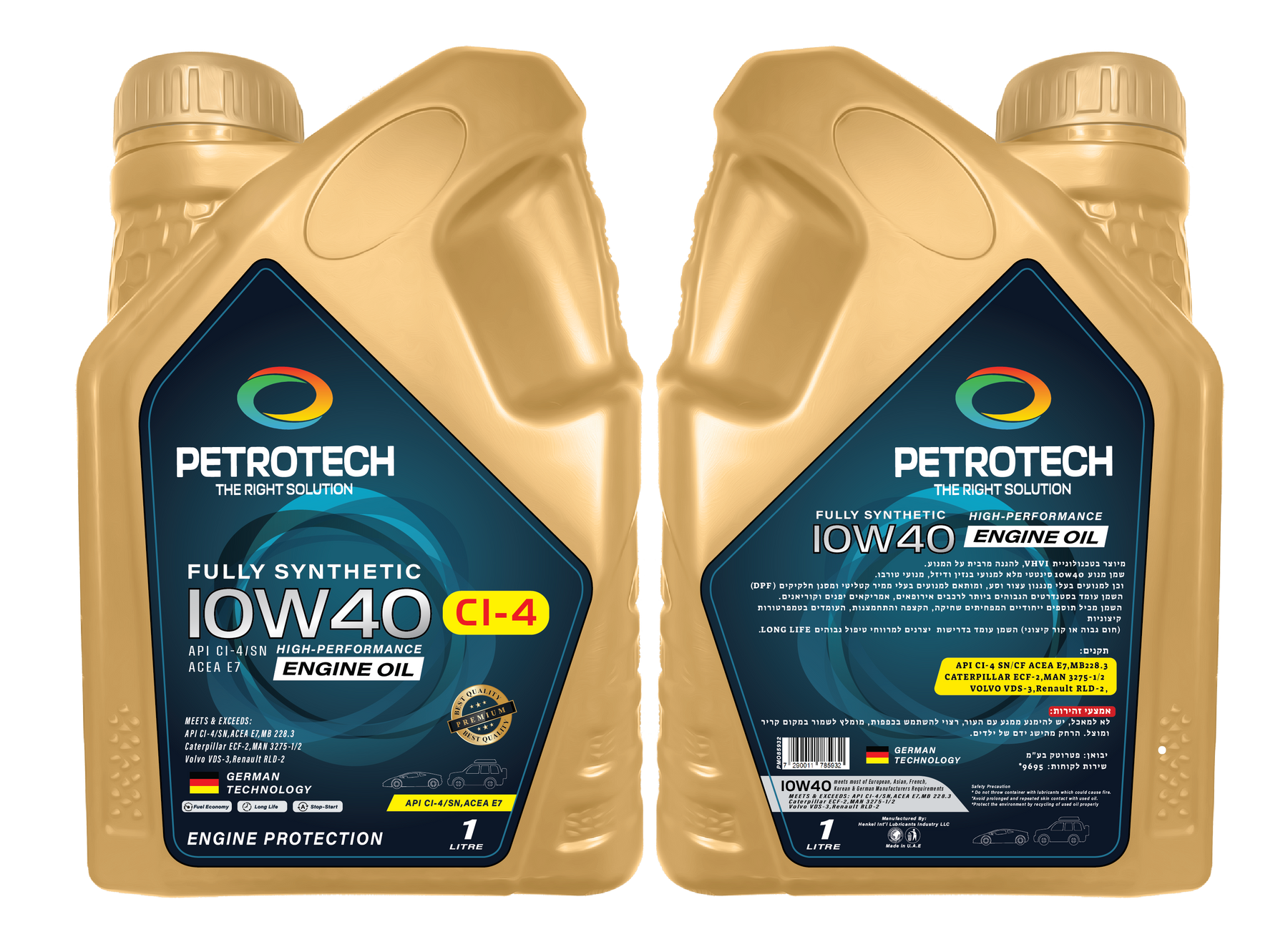 FULLY SYNTHETIC 10W40 API CI-4/SN ACEA E7 API CI-4/SN ACEA E7