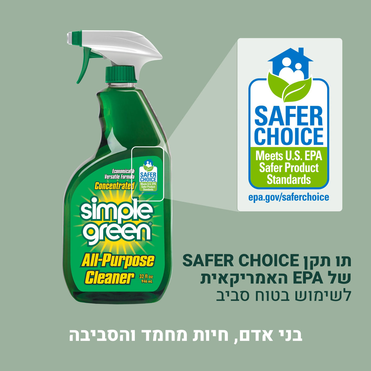 Simple Green ממיס שומנים לניקוי מטבח, רכב, שטיחים וציוד