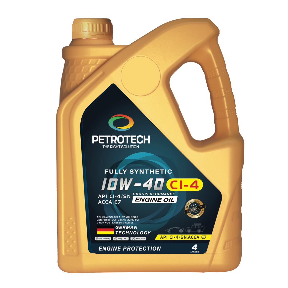 FULLY SYNTHETIC 10W40 API CI-4/SN ACEA E7                                                                                                              API CI-4/SN ACEA E7