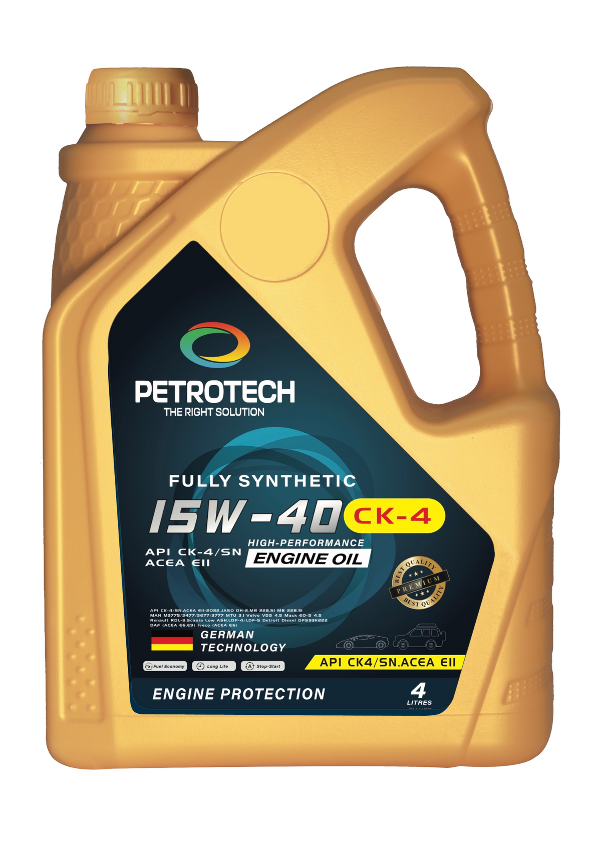 15W40 API CK-4 ACEA E11 שמן מנוע סינטטי מלא