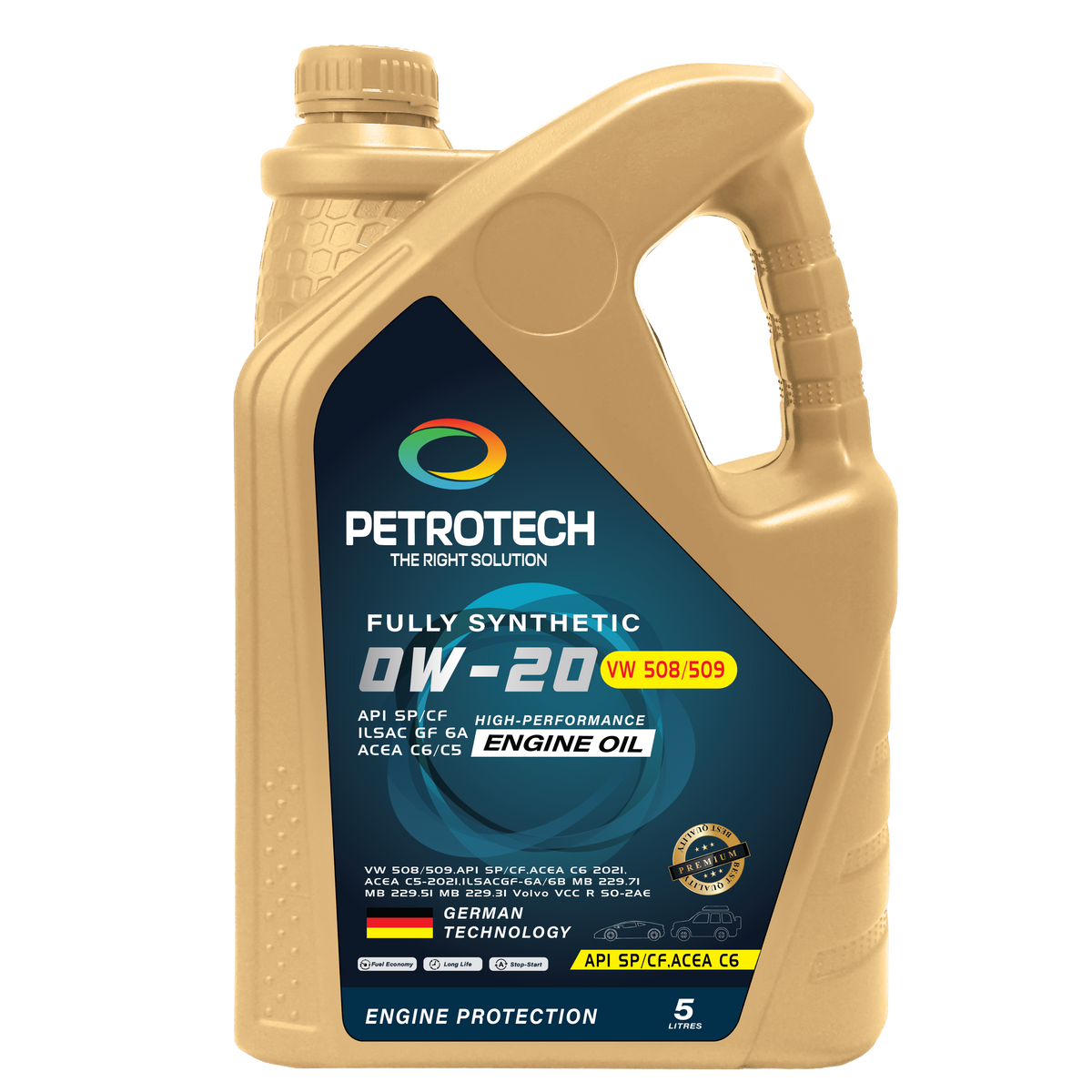 FULLY SYNTHETIC 0W20 SP C6-VW 508/509