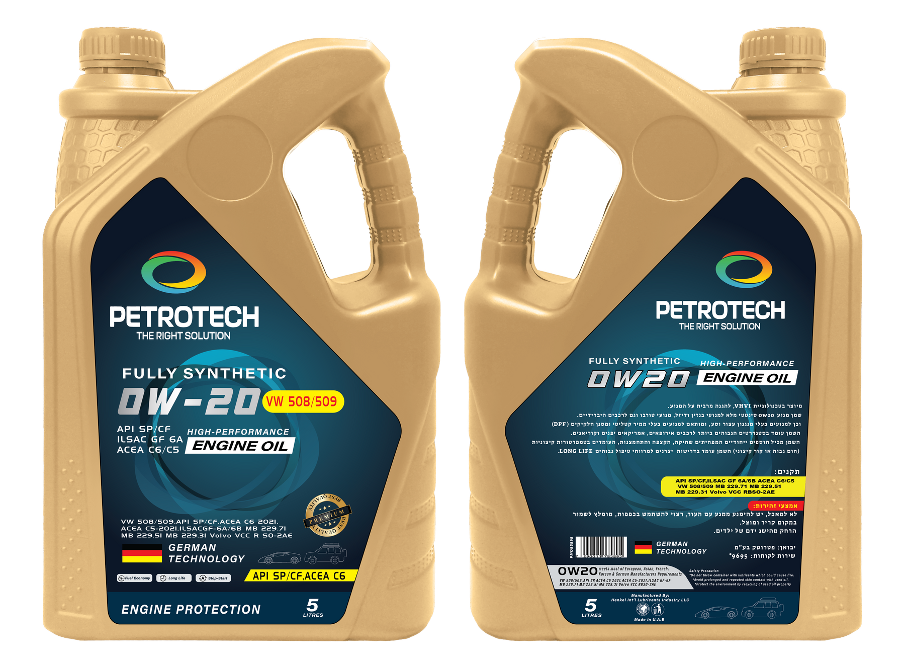FULLY SYNTHETIC 0W20 SP C6-VW 508/509